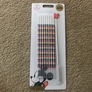 Mickey Mouse Reusable Straw Set